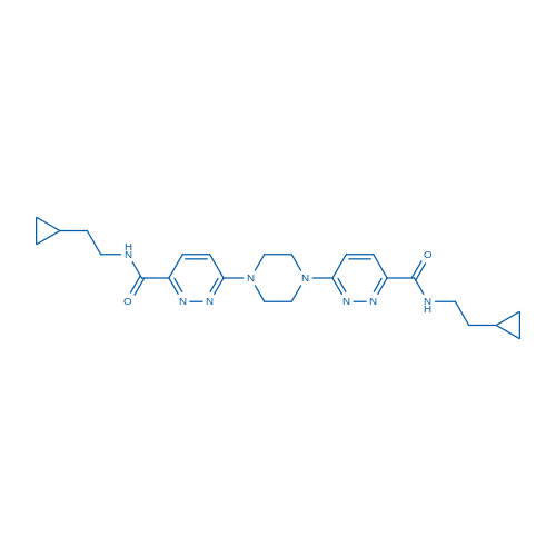 N-(2-Cyclopropylethyl)-6-(4-{6-[(2-cyclopropylethyl)carbamoyl]pyridazin-3-yl}piperazin-1-yl)pyridazine-3-carboxamide 1g