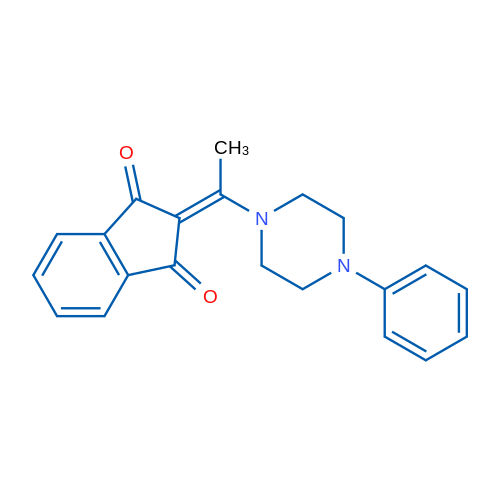 2-[1-(4-Phenylpiperazin-1-yl)ethylidene]-2,3-dihydro-1H-indene-1,3-dione 1g