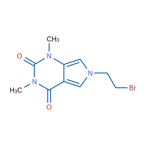 6-(2-Bromoethyl)-1,3-dimethyl-1H-pyrrolo[3,4-d]pyrimidine-2,4(3H,6H)-dione 1g