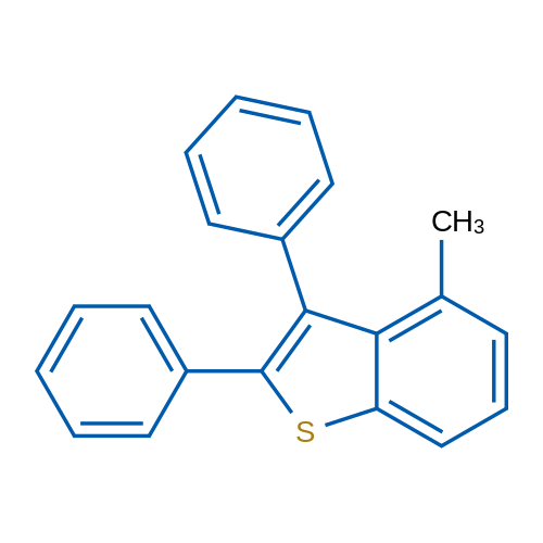 4-Methyl-2,3-diphenylbenzo[b]thiophene 1g