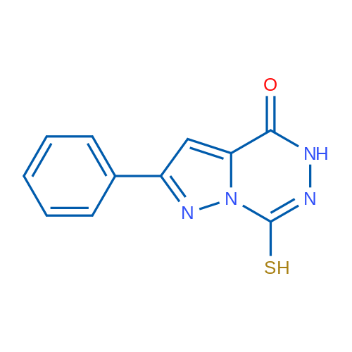 7-Mercapto-2-phenyl-5H-pyrazolo[1,5-d][1,2,4]triazin-4-one 1g