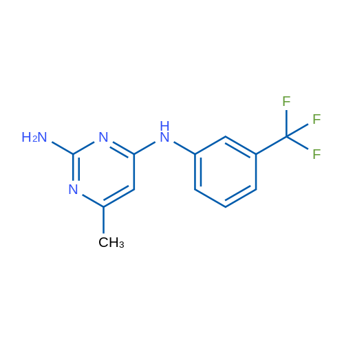 6-Methyl-N4-[3-(trifluoromethyl)phenyl]pyrimidine-2,4-diamine 1g