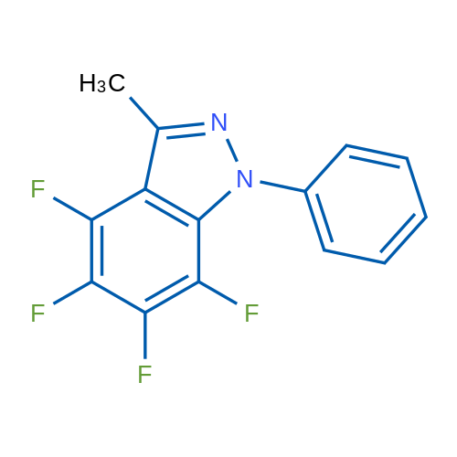 4,5,6,7-Tetrafluoro-3-methyl-1-phenyl-1H-indazole 1g