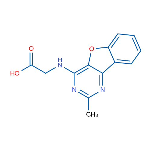 2-((2-Methylbenzofuro[3,2-d]pyrimidin-4-yl)amino)acetic acid 1g