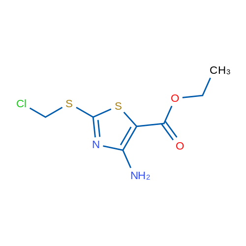 Ethyl 4-amino-2-((chloromethyl)thio)thiazole-5-carboxylate 1g