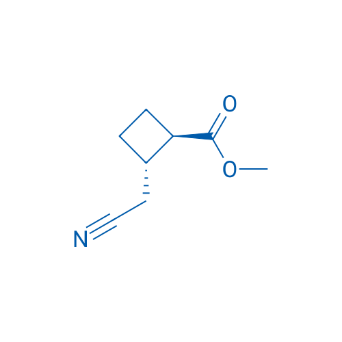 trans-Methyl 2-(cyanomethyl)cyclobutanecarboxylate 1g