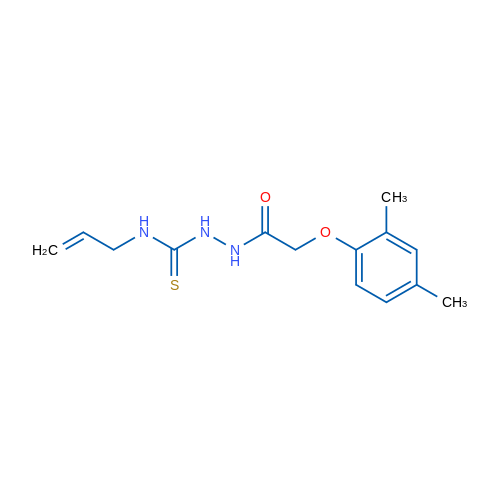 2-(2,4-Dimethylphenoxy)-N-{[(prop-2-en-1-yl)carbamothioyl]amino}acetamide 1g