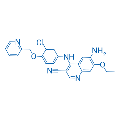 6-Amino-4-((3-chloro-4-(pyridin-2-ylmethoxy)phenyl)amino)-7-ethoxyquinoline-3-carbonitrile 250mg