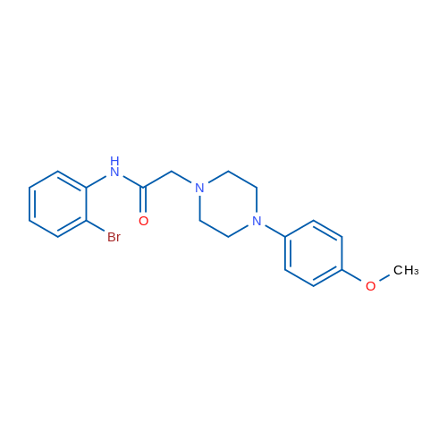 N-(2-Bromophenyl)-2-[4-(4-methoxyphenyl)piperazin-1-yl]acetamide 1g