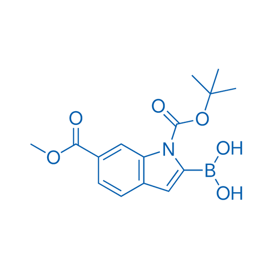 (1-(tert-Butoxycarbonyl)-6-(methoxycarbonyl)-1H-indol-2-yl)boronic acid 1g