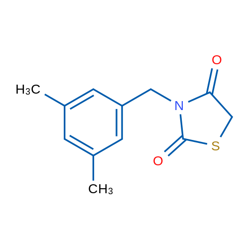 3-[(3,5-Dimethylphenyl)methyl]-1,3-thiazolidine-2,4-dione 1g