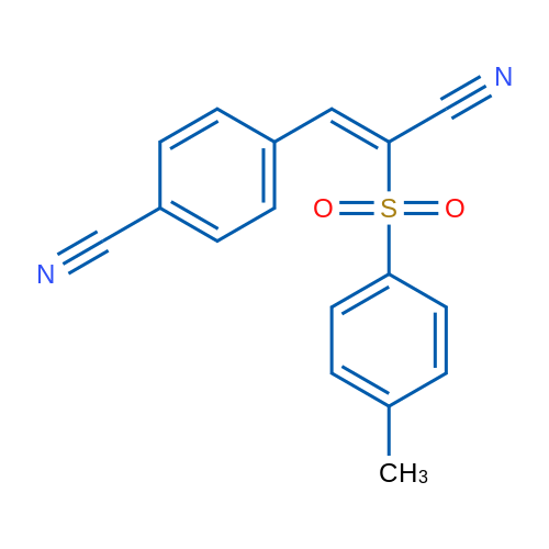 4-[(1Z)-2-Cyano-2-(4-methylbenzenesulfonyl)eth-1-en-1-yl]benzonitrile 1g