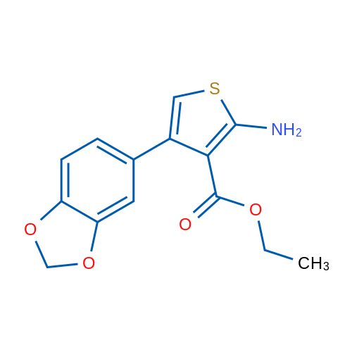 Ethyl 2-amino-4-(benzo[d][1,3]dioxol-5-yl)thiophene-3-carboxylate 1g