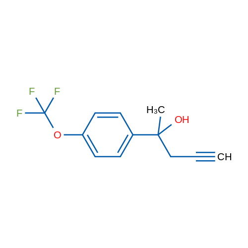 2-(4-(Trifluoromethoxy)phenyl)pent-4-yn-2-ol 1g