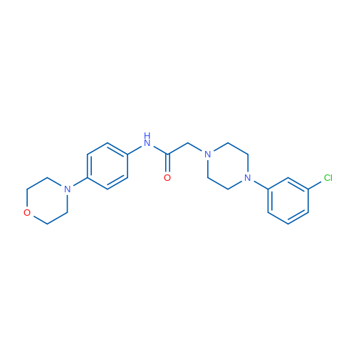 2-[4-(3-Chlorophenyl)piperazin-1-yl]-N-[4-(morpholin-4-yl)phenyl]acetamide 1g