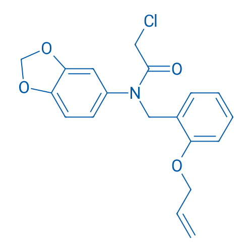 N-(2-(Allyloxy)benzyl)-N-(benzo[d][1,3]dioxol-5-yl)-2-chloroacetamide 250mg