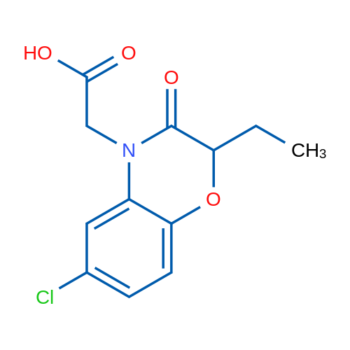 2-(6-Chloro-2-ethyl-3-oxo-2H-benzo[b][1,4]oxazin-4(3H)-yl)acetic acid 1g