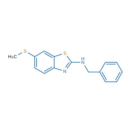 N-benzyl-6-(methylthio)-1,3-benzothiazol-2-amine 5g