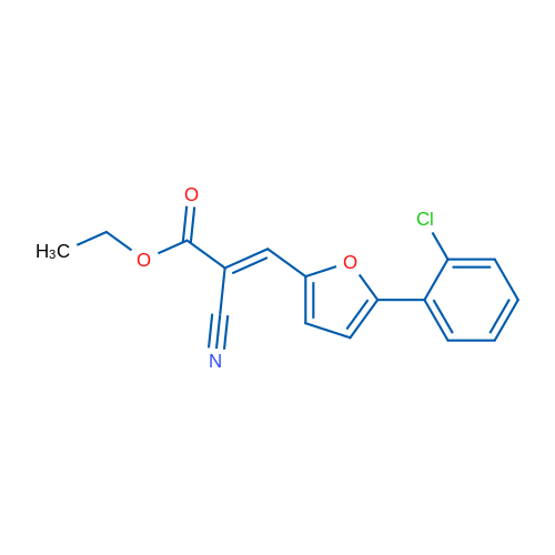 Ethyl 3-(5-(2-chlorophenyl)furan-2-yl)-2-cyanoacrylate 1g