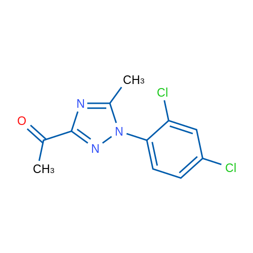 3-Acetyl-1-(2,4-dichlorophenyl)-5-methyl-1,2,4-triazole 1g