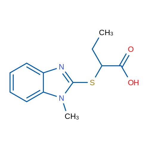 2-((1-Methyl-1H-benzo[d]imidazol-2-yl)thio)butanoic acid 1g