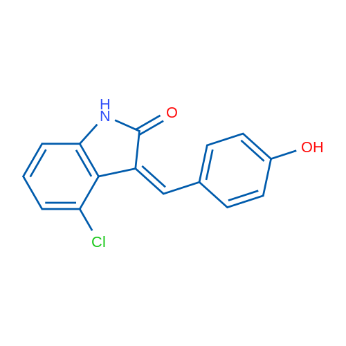 (3Z)-4-Chloro-3-[(4-hydroxyphenyl)methylidene]-2,3-dihydro-1H-indol-2-one 1g