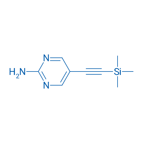 5-((Trimethylsilyl)ethynyl)pyrimidin-2-amine 1g