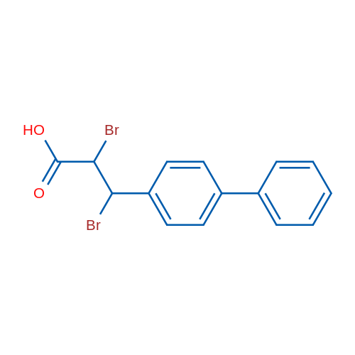 3-([1,1'-Biphenyl]-4-yl)-2,3-dibromopropanoic acid 1g