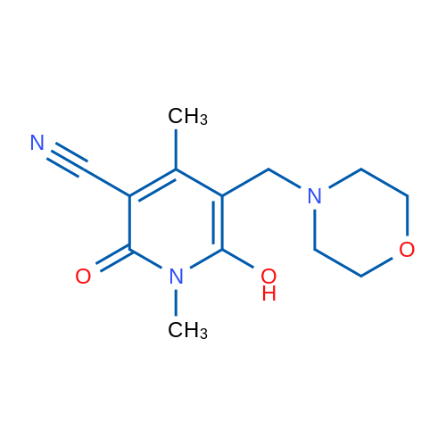 6-Hydroxy-1,4-dimethyl-5-(morpholinomethyl)-2-oxo-1,2-dihydropyridine-3-carbonitrile 5g