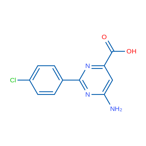 6-Amino-2-(4-chlorophenyl)pyrimidine-4-carboxylic acid 1g