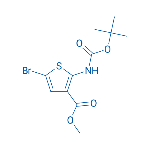 Methyl 5-bromo-2-((tert-butoxycarbonyl)amino)thiophene-3-carboxylate 250mg