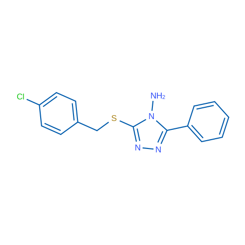 3-{[(4-chlorophenyl)methyl]sulfanyl}-5-phenyl-4H-1,2,4-triazol-4-amine 1g