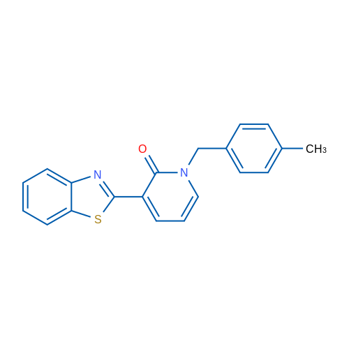 3-(1,3-Benzothiazol-2-yl)-1-[(4-methylphenyl)methyl]-1,2-dihydropyridin-2-one 1g