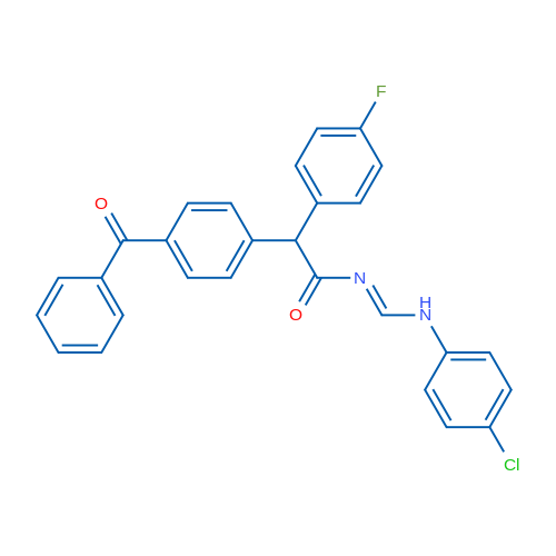 2-(4-Benzoylphenyl)-N-[(1E)-[(4-chlorophenyl)amino]methylidene]-2-(4-fluorophenyl)acetamide 1g