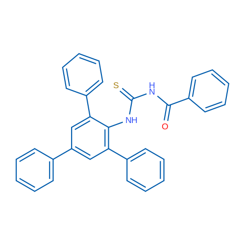 1-Benzoyl-3-{3,5-diphenyl-[1,1'-biphenyl]-4-yl}thiourea 1g