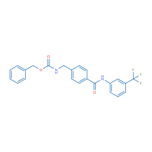 Benzyl N-[(4-{[3-(trifluoromethyl)phenyl]carbamoyl}phenyl)methyl]carbamate 1g