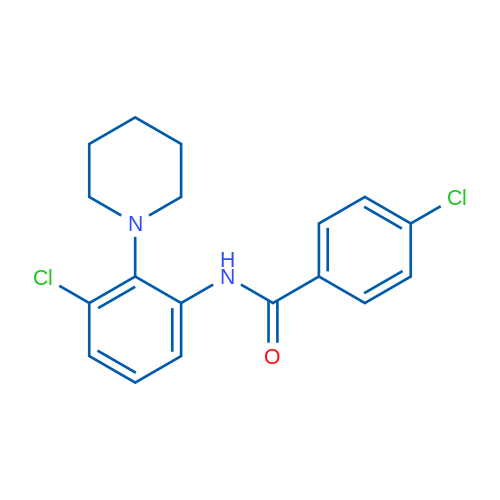 4-Chloro-N-[3-chloro-2-(piperidin-1-yl)phenyl]benzamide 1g