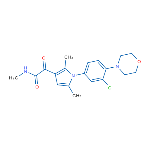 2-{1-[3-chloro-4-(morpholin-4-yl)phenyl]-2,5-dimethyl-1H-pyrrol-3-yl}-N-methyl-2-oxoacetamide 1g
