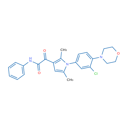 2-{1-[3-chloro-4-(morpholin-4-yl)phenyl]-2,5-dimethyl-1H-pyrrol-3-yl}-2-oxo-N-phenylacetamide 1g