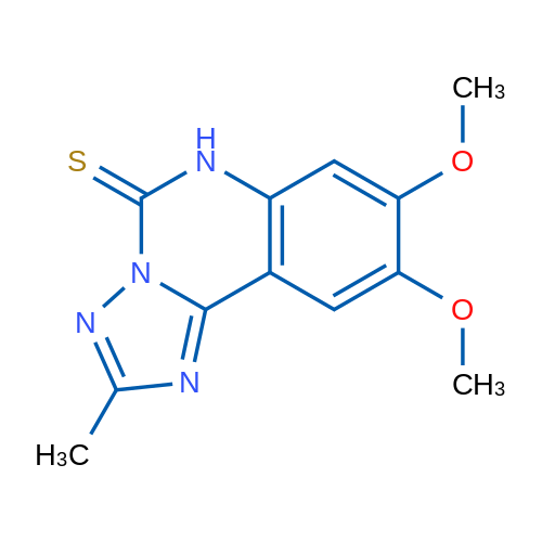 8,9-Dimethoxy-2-methyl-5H,6H-[1,2,4]triazolo[1,5-c]quinazoline-5-thione 1g