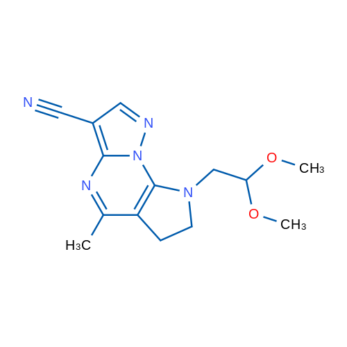3-(2,2-Dimethoxyethyl)-7-methyl-1,3,8,12-tetraazatricyclo[7.3.0.0^{2,6}]dodeca-2(6),7,9,11-tetraene-10-carbonitrile 1g