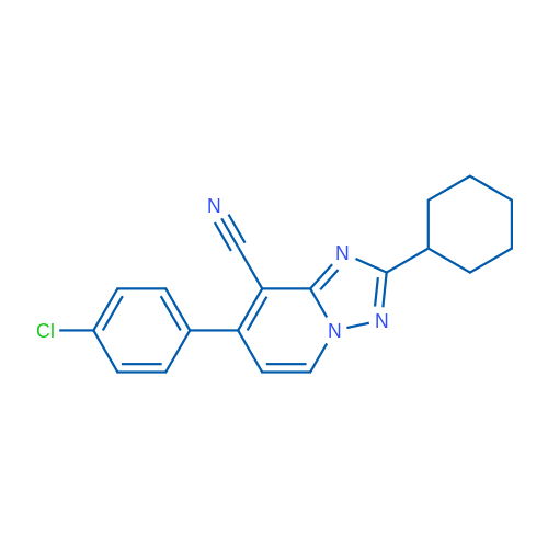 7-(4-Chlorophenyl)-2-cyclohexyl-[1,2,4]triazolo[1,5-a]pyridine-8-carbonitrile 1g