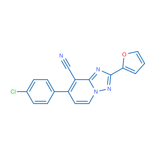 7-(4-Chlorophenyl)-2-(furan-2-yl)-[1,2,4]triazolo[1,5-a]pyridine-8-carbonitrile 1g