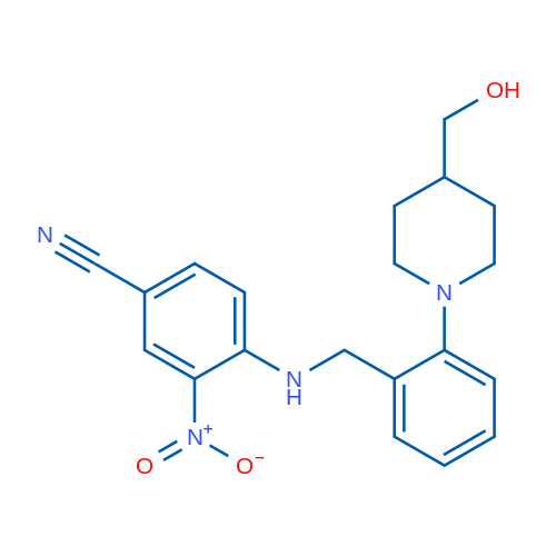 4-[({2-[4-(hydroxymethyl)piperidin-1-yl]phenyl}methyl)amino]-3-nitrobenzonitrile 1g