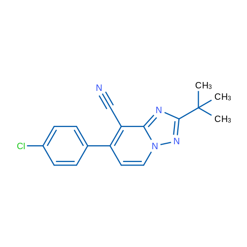 2-tert-Butyl-7-(4-chlorophenyl)-[1,2,4]triazolo[1,5-a]pyridine-8-carbonitrile 1g