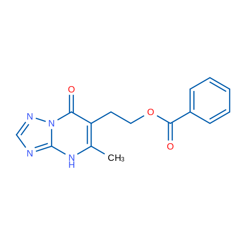 2-{5-methyl-7-oxo-4H,7H-[1,2,4]triazolo[1,5-a]pyrimidin-6-yl}ethyl benzoate 10mg