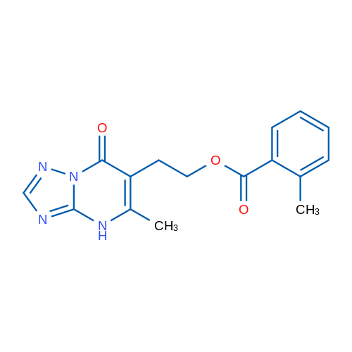 2-{5-methyl-7-oxo-4H,7H-[1,2,4]triazolo[1,5-a]pyrimidin-6-yl}ethyl 2-methylbenzoate 1g