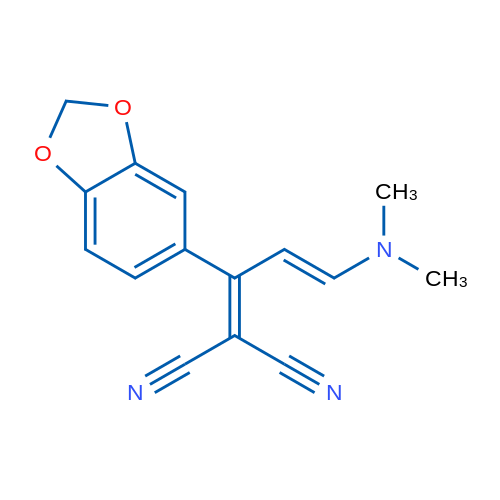 2-[(2E)-1-(2H-1,3-Benzodioxol-5-yl)-3-(dimethylamino)prop-2-en-1-ylidene]propanedinitrile 1g