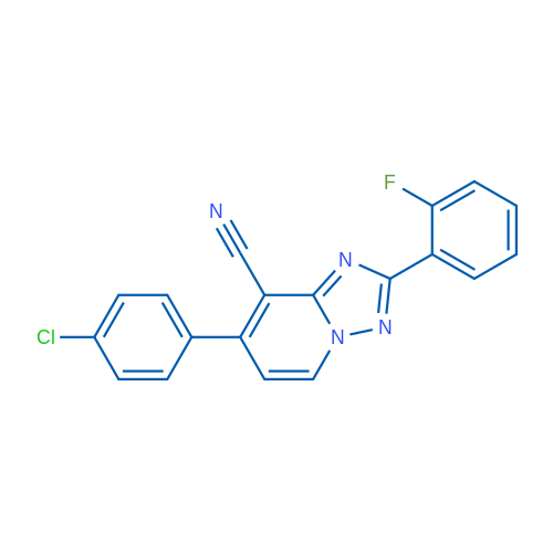 7-(4-Chlorophenyl)-2-(2-fluorophenyl)-[1,2,4]triazolo[1,5-a]pyridine-8-carbonitrile 1g