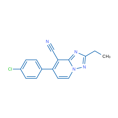 7-(4-Chlorophenyl)-2-ethyl-[1,2,4]triazolo[1,5-a]pyridine-8-carbonitrile 1g